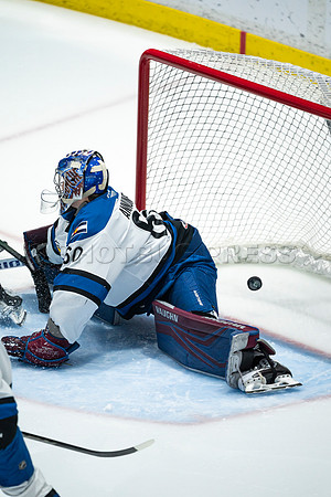 Sun, March 13, 2022 Abbotsford Canucks take Colorado Eagles 5–4 in OT at Abbotsford Event Centre in Abbotsford, BC