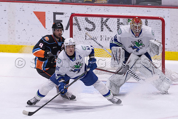 Abbotsford Canucks defeat San Diego Gulls 4-2 on Sunday, Jan 23, 2022 at Abbotsford Centre.