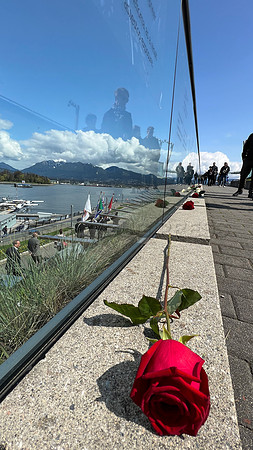 April 28, 2022 Day of mourning for workers, at Jack pool plaza Vancouver.