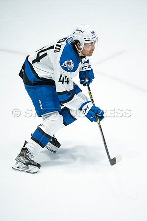 Sun, March 13, 2022 Abbotsford Canucks take Colorado Eagles 5–4 in OT at Abbotsford Event Centre in Abbotsford, BC