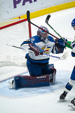 Sun, March 13, 2022 Abbotsford Canucks take Colorado Eagles 5–4 in OT at Abbotsford Event Centre in Abbotsford, BC