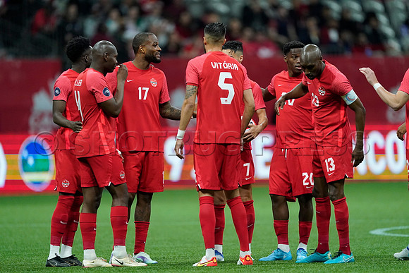 Canada win against Curaçao, 4-0, Men's National Soccer, Vancouver, Canada. 9 Jun 2022