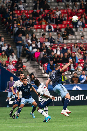 Sat, April 2, 2022 The Vancouver Whitecaps FC clinch a 1-0 win over Sporting Kansas City in Vancouver.