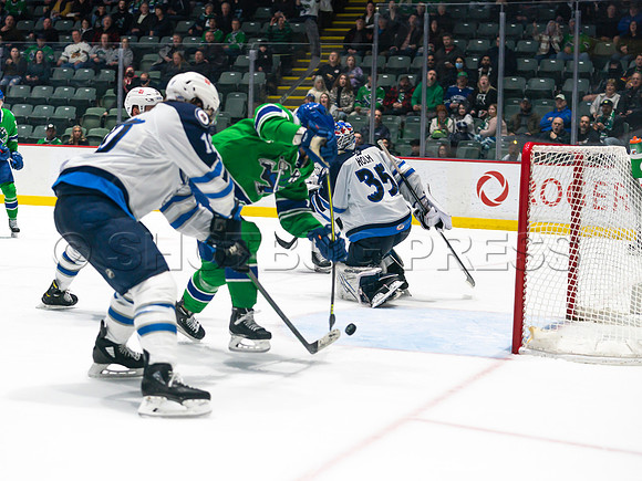 Wed, March 16, 2022 Abbotsford Canucks make an epic comeback to take a 5-4 win in OT against the Manitoba Moose in Abbotsford, BC