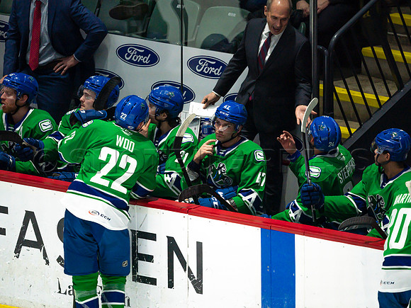 Wed, March 16, 2022 Abbotsford Canucks make an epic comeback to take a 5-4 win in OT against the Manitoba Moose in Abbotsford, BC