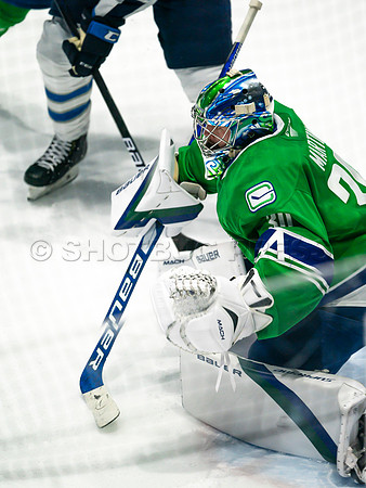 Wed, March 16, 2022 Abbotsford Canucks make an epic comeback to take a 5-4 win in OT against the Manitoba Moose in Abbotsford, BC