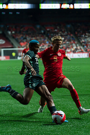 Canada’s Women’s National Soccer Team celebrated 2-0 Olympic Gold win over Nigeria in Vancouver, Canada