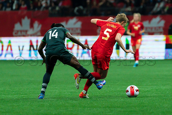 Canada’s Women’s National Soccer Team celebrated 2-0 Olympic Gold win over Nigeria in Vancouver, Canada