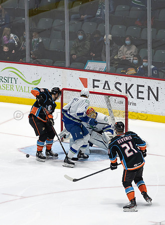 Abbotsford Canucks defeat San Diego Gulls 4-2 on Sunday, Jan 23, 2022 at Abbotsford Centre.
