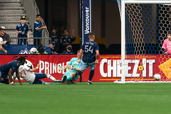 Sat, April 2, 2022 The Vancouver Whitecaps FC clinch a 1-0 win over Sporting Kansas City in Vancouver.