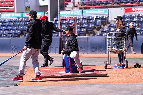 Tue, Apr. 5, 2022 The Vancouver Canadians held practice today at Nat Bailey Stadium