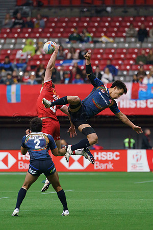 Sunday April 17, 2022, Highlights of the Canada Sevens Rugby at BC Place