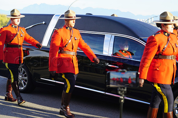 funeral procession of Constable Shaelyn Yang on November 2-2