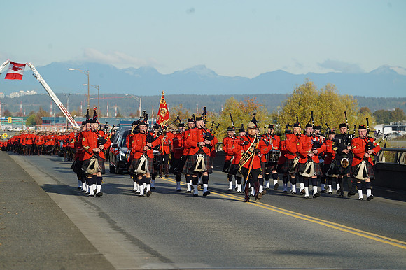 funeral procession of Constable Shaelyn Yang on November 2-5