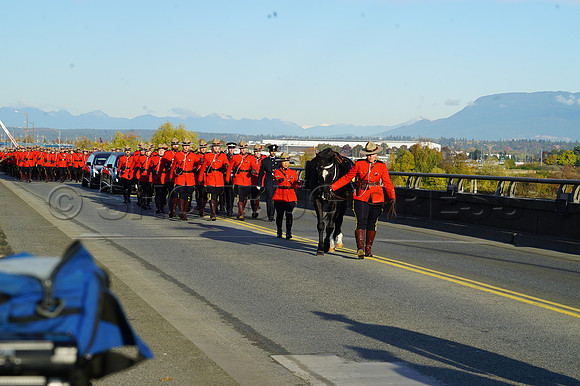 funeral procession of Constable Shaelyn Yang on November 2-6