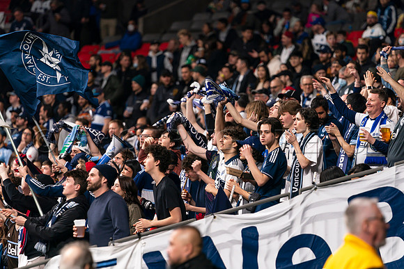 Sat, April 2, 2022 The Vancouver Whitecaps FC clinch a 1-0 win over Sporting Kansas City in Vancouver.