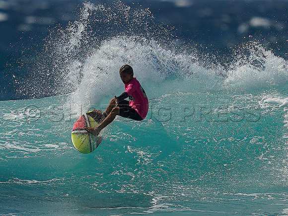 May 5, 2024 Menehune Mayhem Junior Surf Championship at Ho'okipa, Paia,