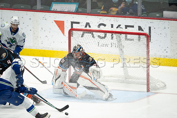 Abbotsford Canucks defeat San Diego Gulls 4-2 on Sunday, Jan 23, 2022 at Abbotsford Centre.