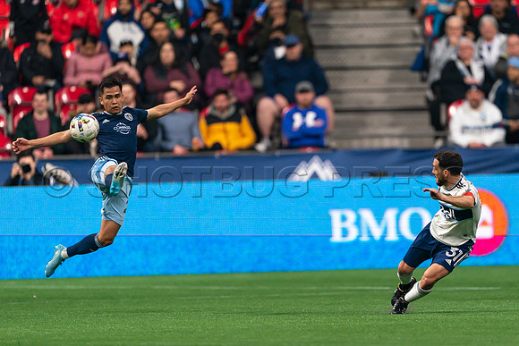 Sat, April 2, 2022 The Vancouver Whitecaps FC clinch a 1-0 win over Sporting Kansas City in Vancouver.