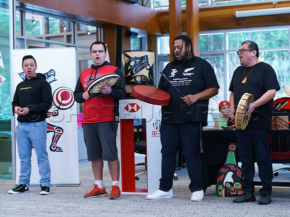 Selilwatat Tsleil-Waututh and Rugby Canada host the all captains event, at the Selilwatat Tsleil-Waututh Nation, in North Vancouver, Mar 1, 2023