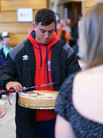 Selilwatat Tsleil-Waututh and Rugby Canada host the all captains event, at the Selilwatat Tsleil-Waututh Nation, in North Vancouver, Mar 1, 2023