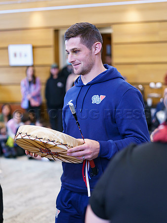 Selilwatat Tsleil-Waututh and Rugby Canada host the all captains event, at the Selilwatat Tsleil-Waututh Nation, in North Vancouver, Mar 1, 2023