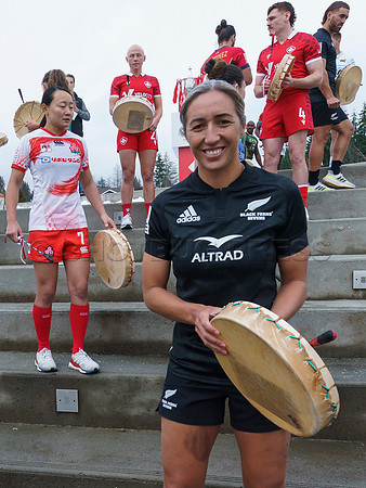 Selilwatat Tsleil-Waututh and Rugby Canada host the all captains event, at the Selilwatat Tsleil-Waututh Nation, in North Vancouver, Mar 1, 2023