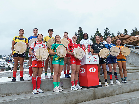Selilwatat Tsleil-Waututh and Rugby Canada host the all captains event, at the Selilwatat Tsleil-Waututh Nation, in North Vancouver, Mar 1, 2023