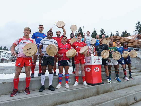 Selilwatat Tsleil-Waututh and Rugby Canada host the all captains event, at the Selilwatat Tsleil-Waututh Nation, in North Vancouver, Mar 1, 2023