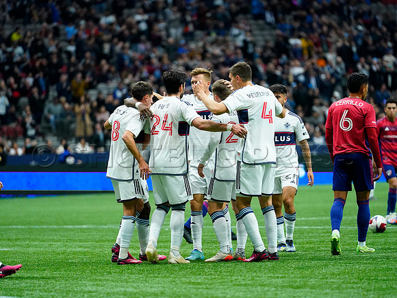 Dallas FC at Vancouver Whitecaps FC at BC Place Stadium, in Vancouver, BC, Canada, March 11, 2023.