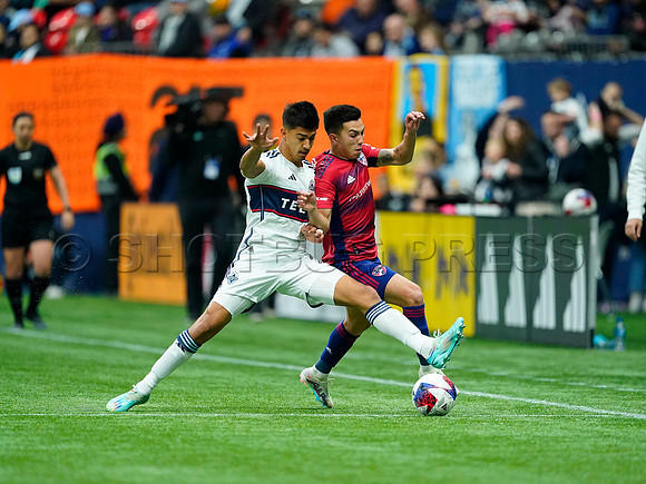 Dallas FC at Vancouver Whitecaps FC at BC Place Stadium, in Vancouver, BC, Canada, March 11, 2023.