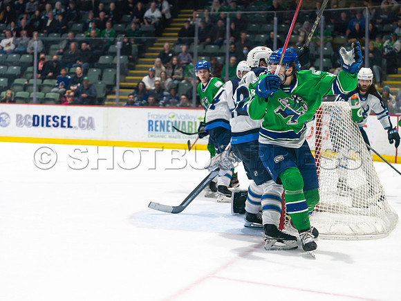 Wed, March 16, 2022 Abbotsford Canucks make an epic comeback to take a 5-4 win in OT against the Manitoba Moose in Abbotsford, BC