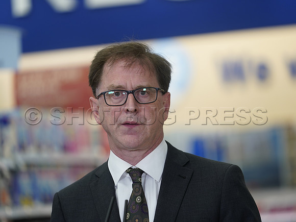 Adrian Dix at Shoppers Drug Mart in Vancouver, BC, Canada, May 31, 2023.