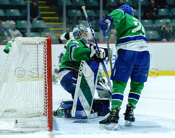 The Abbotsford Canucks come back to defeat the Ontario Reign 4-3 in OT, at the Abbotsford Event Centre, in Abbotsford, Apr 7, 2023