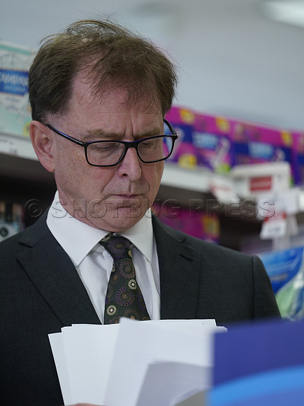 Adrian Dix at Shoppers Drug Mart in Vancouver, BC, Canada, May 31, 2023.