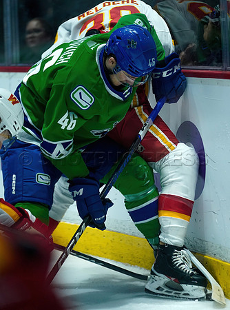 Wes Shaw Calgary Wranglers defeat the Abbotsford Canucks 3-2  20230505 -4464-SharpenAI-Motion