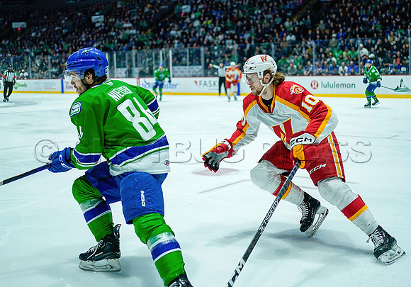 Wes Shaw Calgary Wranglers defeat the Abbotsford Canucks 3-2  20230505 -4452-SharpenAI-Standard
