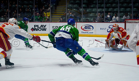 Wesley Shaw Calgary Wranglers at Abbotsford Canucks  20230412 -4148-SharpenAI-Standard