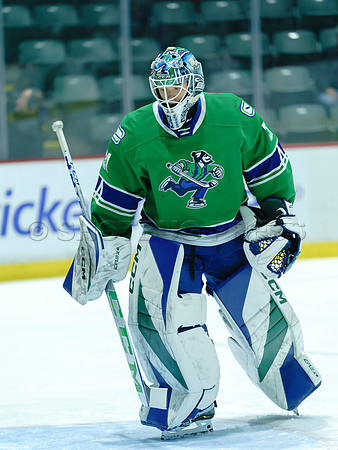 The Abbotsford Canucks come back to defeat the Ontario Reign 4-3 in OT, at the Abbotsford Event Centre, in Abbotsford, Apr 7, 2023