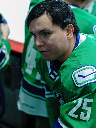The Abbotsford Canucks come back to defeat the Ontario Reign 4-3 in OT, at the Abbotsford Event Centre, in Abbotsford, Apr 7, 2023