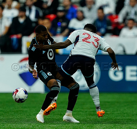 Minnesota United FC at Vancouver Whitecaps FC at BC Place, in Vancouver, BC, Canada, May 6, 2023.