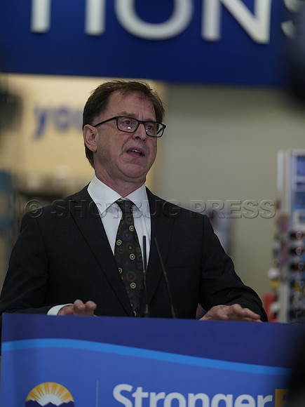 Adrian Dix at Shoppers Drug Mart in Vancouver, BC, Canada, May 31, 2023.