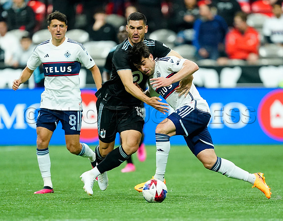 Minnesota United FC at Vancouver Whitecaps FC at BC Place, in Vancouver, BC, Canada, May 6, 2023.