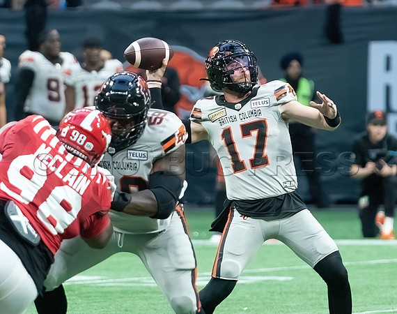 Calgary Stampeders at BC Lions at BC Place, in Vancouver, BC, Canada, June 1, 2023.