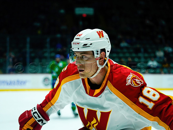 Wesley Shaw Calgary Wranglers at Abbotsford Canucks  20230412 -4120-SharpenAI-Standard