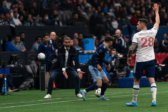 Sat, April 2, 2022 The Vancouver Whitecaps FC clinch a 1-0 win over Sporting Kansas City in Vancouver.