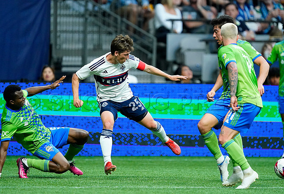 Seattle Sounders at Vancouver Whitecaps FC at BC Place, in Vancouver, BC, Canada, May 20, 2023.