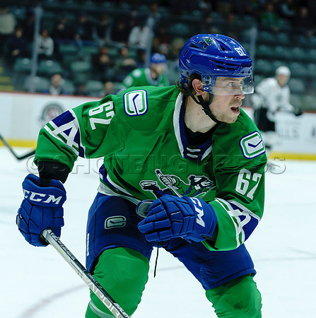 The Abbotsford Canucks come back to defeat the Ontario Reign 4-3 in OT, at the Abbotsford Event Centre, in Abbotsford, Apr 7, 2023