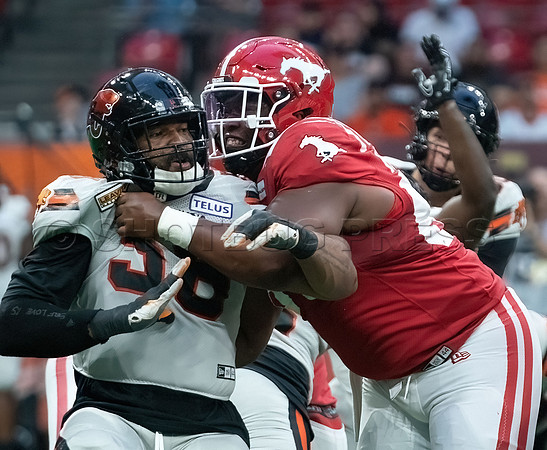Calgary Stampeders at BC Lions at BC Place, in Vancouver, BC, Canada, June 1, 2023.