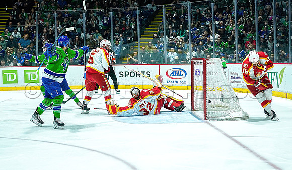 Wes Shaw Calgary Wranglers defeat the Abbotsford Canucks 3-2  20230505 -4445-SharpenAI-Focus